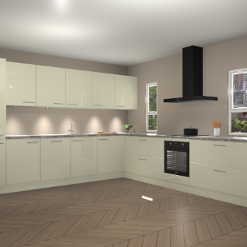 Magnolia hoogglans keuken Solola 87298