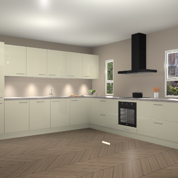 Magnolia hoogglans keuken Solola 87304