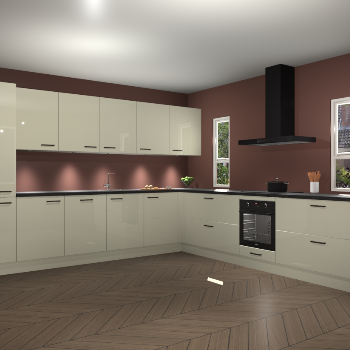 Magnolia hoogglans keuken Solola 87321