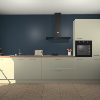 Magnolia hoogglans keuken Leuven 49856