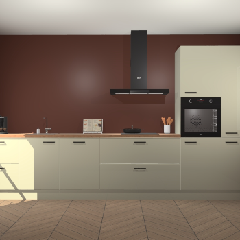 Magnolia hoogglans keuken Leuven 49861