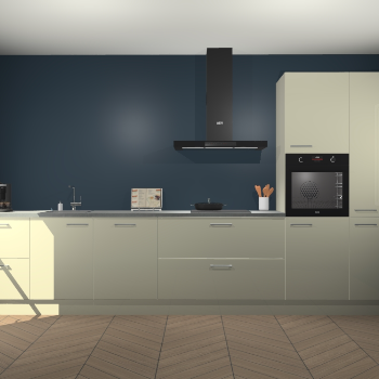 Magnolia hoogglans keuken Leuven 49888