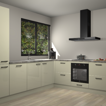 Magnolia hoogglans keuken Benidorm 48461