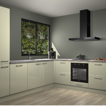 Magnolia hoogglans keuken Benidorm 48463