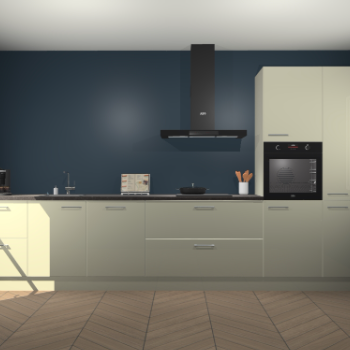 Magnolia hoogglans keuken Leuven 49947