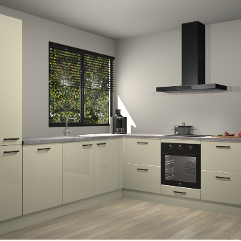 Magnolia hoogglans keuken Benidorm 48472