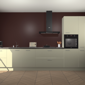 Magnolia hoogglans keuken Leuven 49948