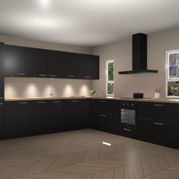 Zwarte keuken Solola 86977