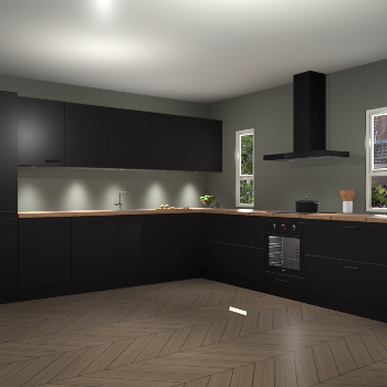 Zwarte keuken Solola 86980