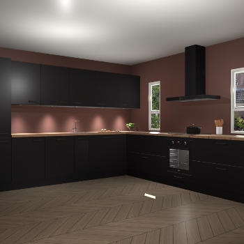 Zwarte keuken Solola 86981