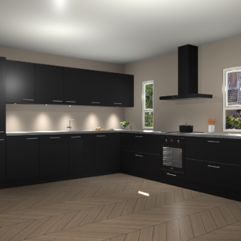 Zwarte keuken Solola 86985