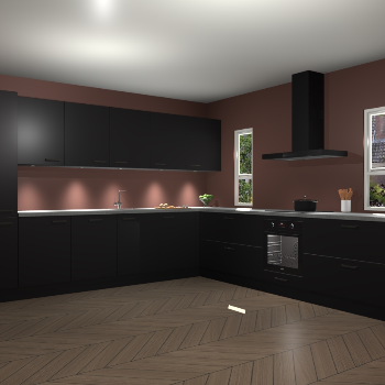 Zwarte keuken Solola 86989