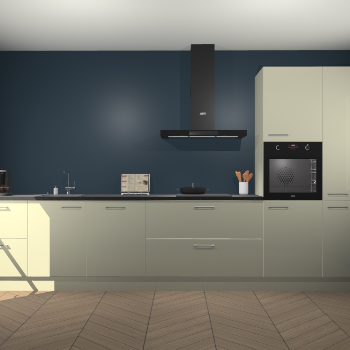 Magnolia hoogglans keuken Leuven 50027