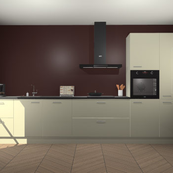 Magnolia hoogglans keuken Leuven 50028