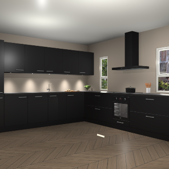 Zwarte keuken Solola 86991