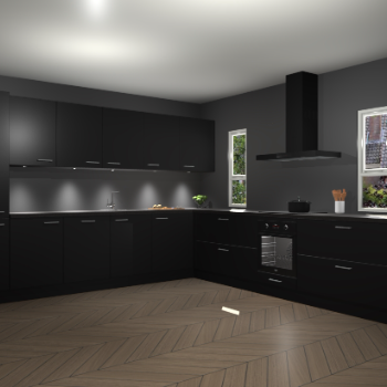 Zwarte keuken Solola 86992