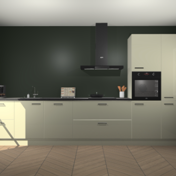 Magnolia hoogglans keuken Leuven 50030