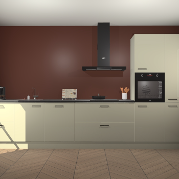 Magnolia hoogglans keuken Leuven 50031