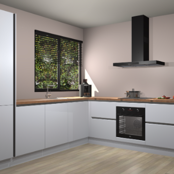 Sneeuwwitte greeploze keuken Benidorm 50464