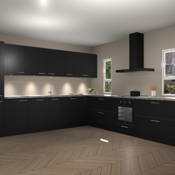 Zwarte keuken Solola 86997