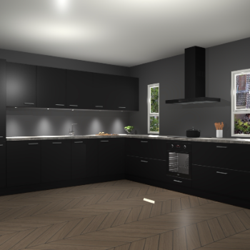 Zwarte keuken Solola 86998