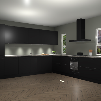 Zwarte keuken Solola 87000
