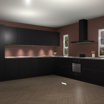 Zwarte keuken Solola 87001