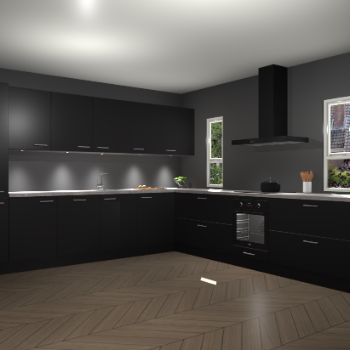 Zwarte keuken Solola 87004