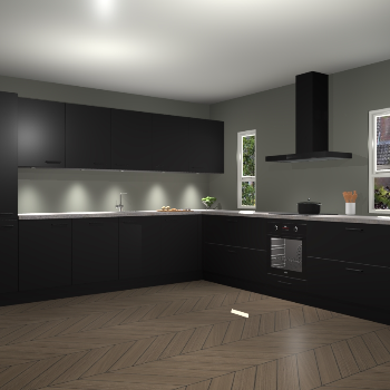 Zwarte keuken Solola 87006