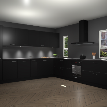 Zwarte keuken Solola 87011