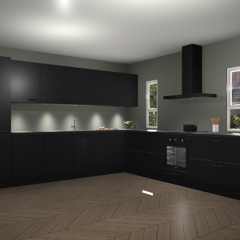 Zwarte keuken Solola 87013