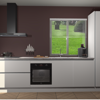 Zijdegrijze greeploze keuken Antigua 46637