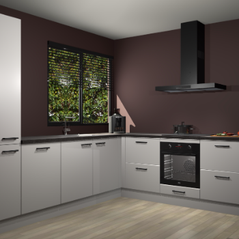 Zijdegrijze keuken Benidorm 50687