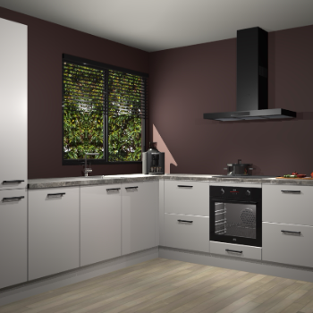 Zijdegrijze keuken Benidorm 50693