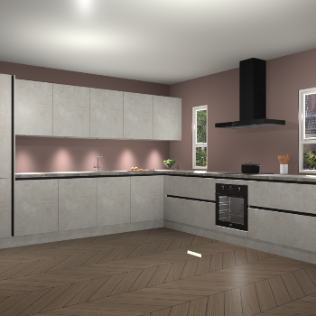 Beton Opal greeploze keuken Solola 87702