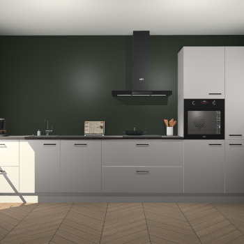 Zijdegrijze keuken Leuven 48930