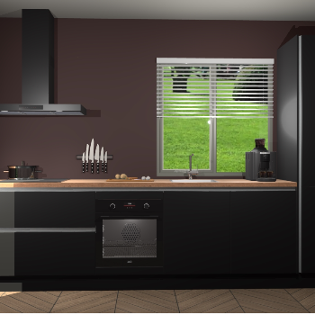 Zwarte greeploze keuken Antigua 46938