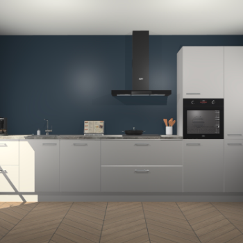 Zijdegrijze keuken Leuven 48983