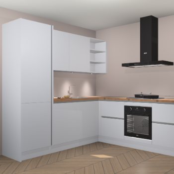 Sneeuwwitte greeploze keuken Turek 78059