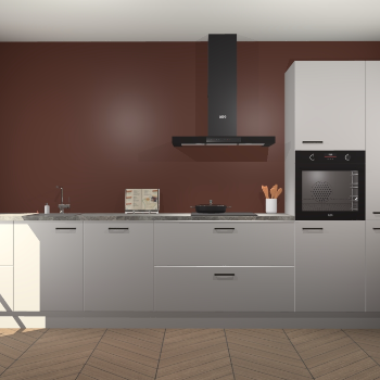 Zijdegrijze keuken Leuven 48987