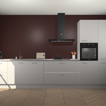 Zijdegrijze keuken Leuven 49004