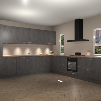 Beton Antraciet keuken Solola 87781