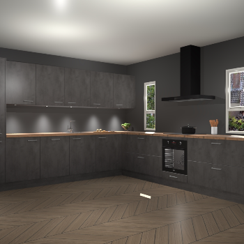 Beton Antraciet keuken Solola 87782
