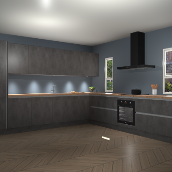 Beton Antraciet greeploze keuken Solola 87783