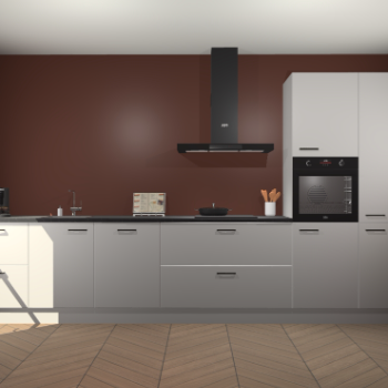 Zijdegrijze keuken Leuven 49020