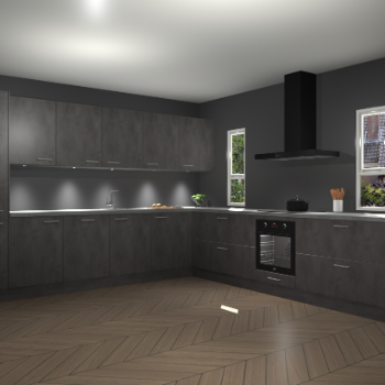 Beton Antraciet keuken Solola 87789