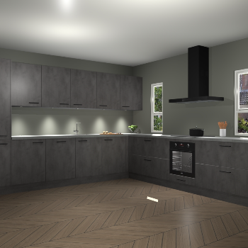 Beton Antraciet keuken Solola 87791