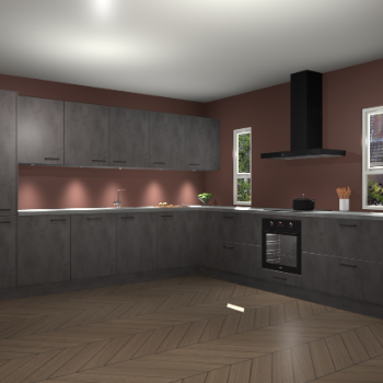 Beton Antraciet keuken Solola 87792