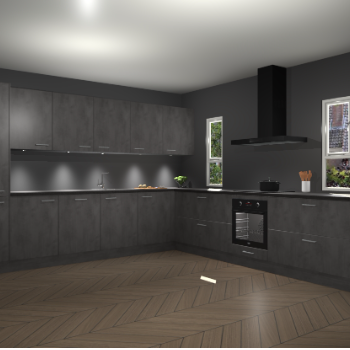 Beton Antraciet keuken Solola 87795