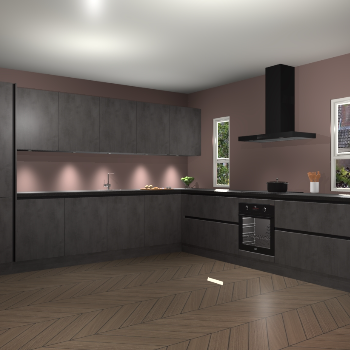 Beton Antraciet greeploze keuken Solola 87799